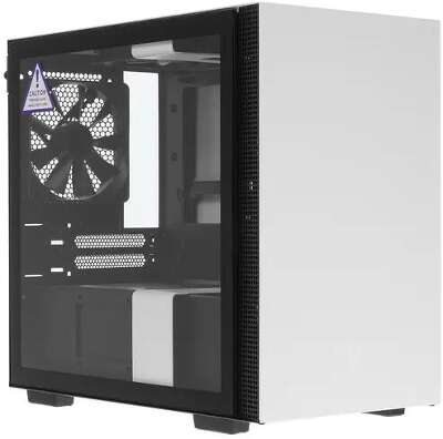 Корпус NZXT H210 Black/white, белый, mini-ITX, Без БП (CA-H210B-W1)