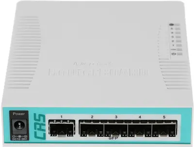 Маршрутизатор MikroTik CRS106-1C-5S, 5SFP, 1Combo 1000BASE-T/SFP