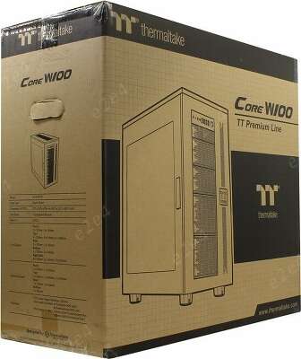 Корпус Thermaltake Core W100, Window, черный, EATX, без БП (CA-1F2-00F1WN-00)
