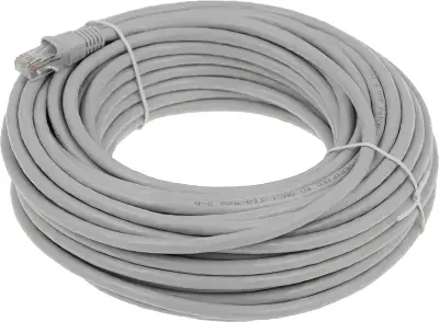 Патч-корд Buro UTP-6-20M-G UTP 4 пары cat.6 CCA molded 20м серый RJ-45 (m)-RJ-45 (m)