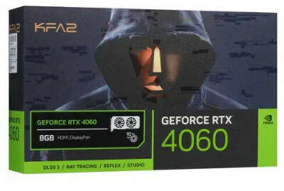 Видеокарта KFA2 nVidia GeForce RTX 4060 Core Black 8Gb GDDR6 PCI-E [46NSL8MD9NXK]