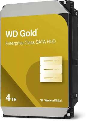 Жесткий диск SATA 6Gb/s 4Tb [WD4004FRYZ] (HDD) Western Digital Gold, 7200rpm, 256Mb