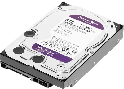 Жесткий диск SATA3 6Tb [WD64PURZ] (HDD) Western Digital Purple, 5400rpm, 256Mb