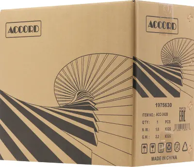 Корпус ACCORD ACC-242B, черный, mATX, без БП (ACC-242B)