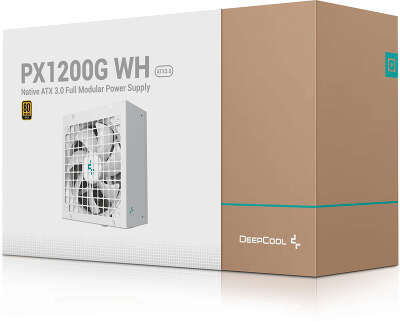 Блок питания Deepcool ATX 1200W PX1200G WH Gen.5 80+ gold (20+4pin) APFC 135mm fan 8xSATA RTL