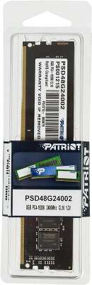 Модуль памяти DDR4 DIMM 8Gb DDR2400 Patriot (PSD48G24002)