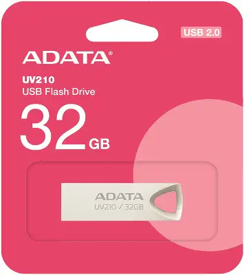 Флеш Диск A-Data 32Gb UV210 AUV210-32G-RGD USB2.0 золотистый