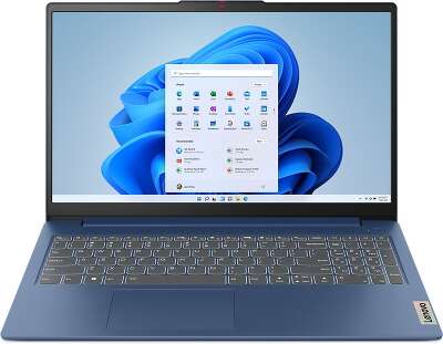 Ноутбук Lenovo IdeaPad 3 Slim 15IAH8 15.6" FHD IPS i5-12450H/8/512Gb SSD/Без OC синий