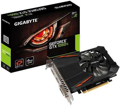 Видеокарта GIGABYTE NVIDIA nVidia GeForce GTX 1050ti D5 4G 4Gb DDR5 PCI-E DVI, HDMI, DP