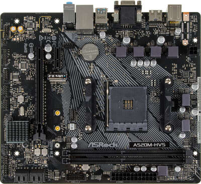 Материнская плата Asrock A520M-HVS Soc-AM4 AMD A520 2xDDR4 mATX AC`97 8ch(7.1) GbLAN RAID+VGA+HDMI