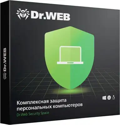 Программное Обеспечение DR.Web Security Space 2 ПК / 1 год (BHW-B-12M-2-A3)