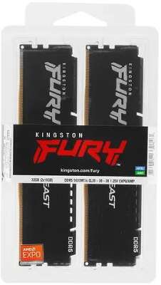 Набор памяти DDR5 DIMM 2*8192Mb DDR5600 Kingston FURY Beast Black EXPO (KF556C36BBEK2-16)