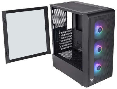 Корпус Thermaltake S200 TG ARGB, черный, ATX, Без БП (CA-1X2-00M1WN-00)