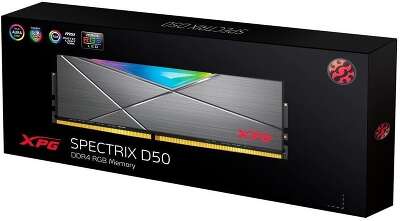 Модуль памяти DDR4 DIMM 16Gb DDR3200 ADATA XPG SPECTRIX D50 RGB (AX4U320016G16A-ST50)