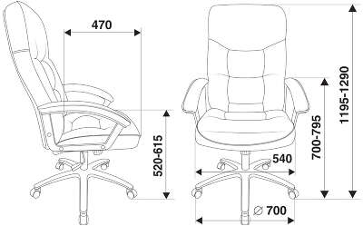 Кресло руководителя Бюрократ T-9908AXSN-AB черный кожа крестов. металл хром