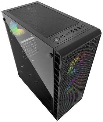 Корпус PowerCase Mistral Z4С Mesh LED, черный, ATX, Без БП (CMIZ4C-L4)