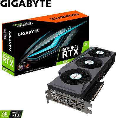 Видеокарта GIGABYTE NVIDIA nVidia GeForce RTX 3090 EAGLE 24Gb DDR6X PCI-E 2HDMI, 3DP