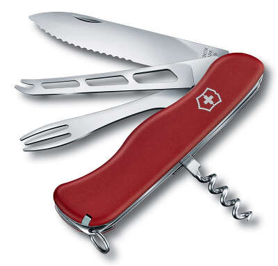 Нож перочинный Victorinox Cheese Master (0.8313.W) 111мм 8функц. красный карт.коробка