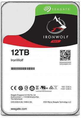 Жесткий диск Seagate SATA-III 12Tb ST12000VN0008 NAS Ironwolf (7200rpm) 256Mb 3.5"