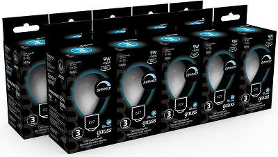 Лампа светодиодная Gauss Filament 105202209-D 9Вт цок.:E27 шар 220B 4100K св.свеч.бел.нейт. (упак.:10шт)