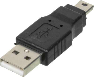 Переходник Ningbo mini USB B (m) USB A(m) черный