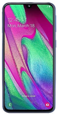 Смартфон Samsung SM-A405F Galaxy A40 2019 Dual Sim LTE, синий (SM-A405FZBGSER)