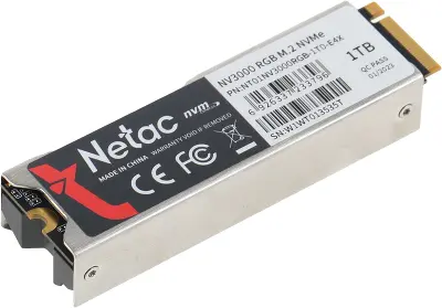 Твердотельный накопитель NVMe 1Tb [NT01NV3000RGB-1T0-E4X] (SSD) Netac NV3000 RGB