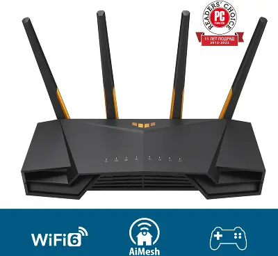 Wi-Fi роутер ASUS TUF Gaming AX4200, 802.11a/b/g/n/ac/ax, 2.4 / 5 ГГц