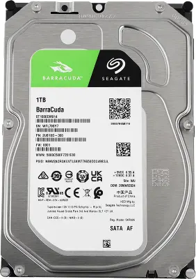 Жесткий диск SATA3 1Tb [ST1000DM014] (HDD) Seagate Barracuda, 7200rpm, 256Mb