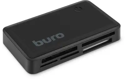 Устройство чтения карт памяти USB2.0 Buro BU-CR-151 черный