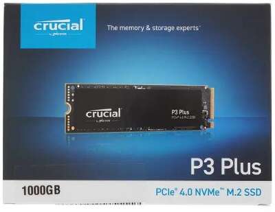 Твердотельный накопитель M.2 NVMe 1Tb Crucial P3 Plus [CT1000P3PSSD8] (SSD)