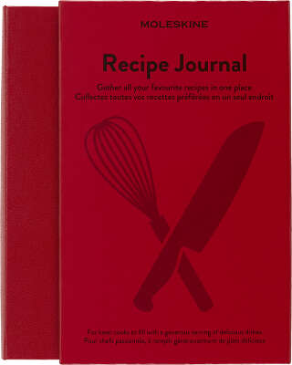 Блокнот Moleskine PASSION RECIPE PASRECP Large 130х210мм 400стр. подар.кор. красный