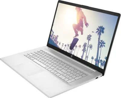 Ноутбук HP 17-cn3022ci 17.3" FHD IPS i3-N305/8/256Gb SSD/Без OC серебристый