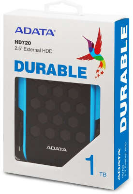 Жесткий диск A-Data USB3.0 1TB AHD720-1TU31-CBL HD720 DashDrive Durable 2.5" синий