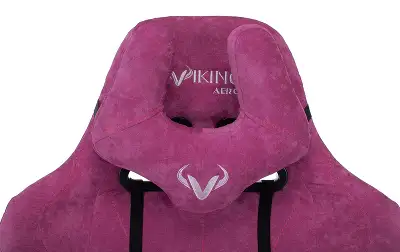 Кресло игровое Zombie VIKING KNIGHT Fabric малиновый Light-15 с подголов. крестов. металл