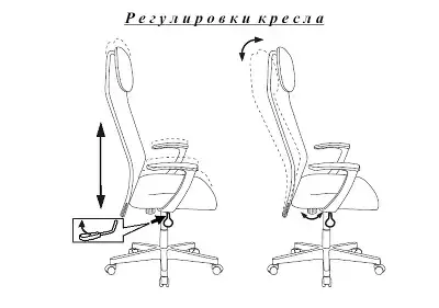 Кресло руководителя Бюрократ KB-8 черный TW-01 TW-11 сетка/ткань с подголов. крестов. пластик