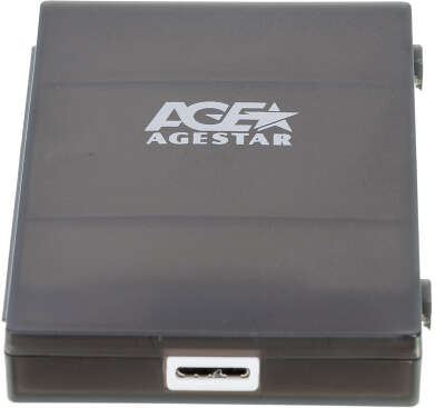 Внешний корпус для HDD/SSD AgeStar 3UBCP1-6G SATA USB3.0 пластик черный 2.5"