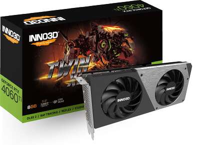 Видеокарта Inno3D NVIDIA nVidia GeForce RTX 4060Ti TWIN X2 OC 16Gb DDR6 PCI-E HDMI, 3DP