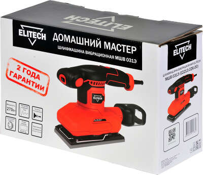 Вибро шлифовальная машина Elitech МШВ 031Э 300Вт (E2213.026.00)