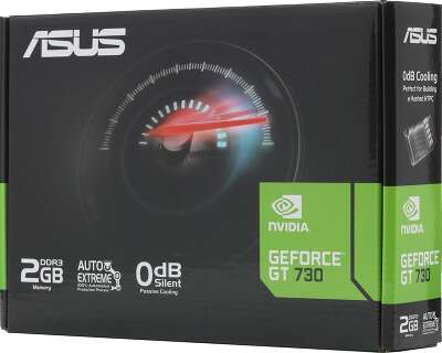 Видеокарта ASUS NVIDIA nVidia GeForce GT 730 GT730-SL-2GD3-BRK-EVO 2Gb DDR3 PCI-E VGA, DVI, HDMI