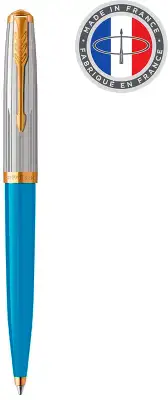 Ручка шариков. Parker 51 Premium (CW2169080) Turquoise GT M черн. черн. подар.кор.