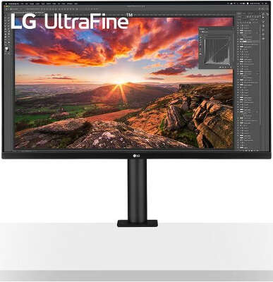 Монитор LG 31.5" 32UN880-B черный IPS LED 16:9 HDMI M/M матовая HAS Piv 350cd 178гр/178гр 3840x2160 60Hz FreeSync DP 4K USB 10.3кг