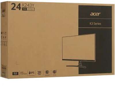 Монитор 24" Acer K243YHbmix VA FHD D-Sub, HDMI