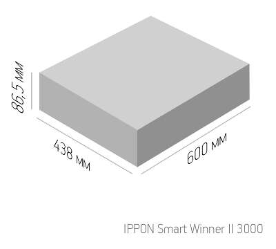 Источник бесперебойного питания Ippon Smart Winner II 3000 2700Вт 3000ВА черный