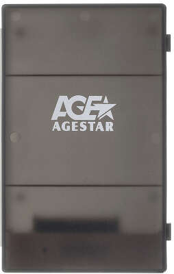 Внешний корпус для HDD/SSD AgeStar 3UBCP1-6G SATA USB3.0 пластик черный 2.5"