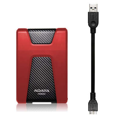 Внешний жесткий диск 1Tb [AHD650-1TU31-CRD] (HDD) ADATA HD650