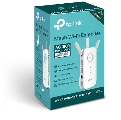 Усилитель сигнала (репитер) TP-Link RE550, 802.11b/g/n/ac, 2.4 / 5 ГГц