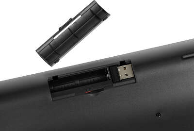 Клавиатура Оклик 890S серый USB беспроводная slim