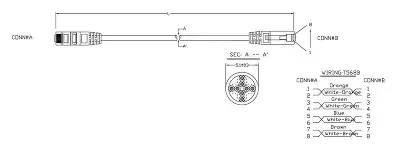 Патч-корд Hyperline PC-LPM-UTP-RJ45-RJ45-C5e-1M-LSZH-BK PC-LPM-UTP-RJ45-RJ45-C5E-1M UTP RJ-45 вил.-вилка RJ-45 кат.5E 1м черный LSZH (уп.:1шт) 24AWG