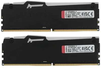 Набор памяти DDR5 DIMM 2x8Gb DDR5600 Kingston FURY Beast Black EXPO RGB (KF556C36BBEAK2-16)